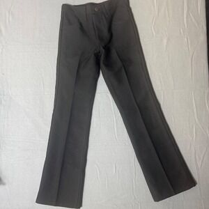 Wrangler Wrancher Dress Jeans Black Bootcut Polyester Pants 82BK Mens 28x30 NEW